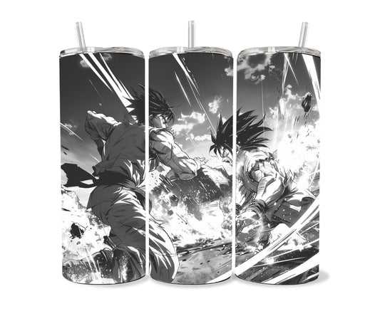 Manga Tumbler Wrap 20oz Skinny Tumbler PNG , Colorful Museum Quality Japanese Style Cute Manga Art Design Tumbler Wraps-GD