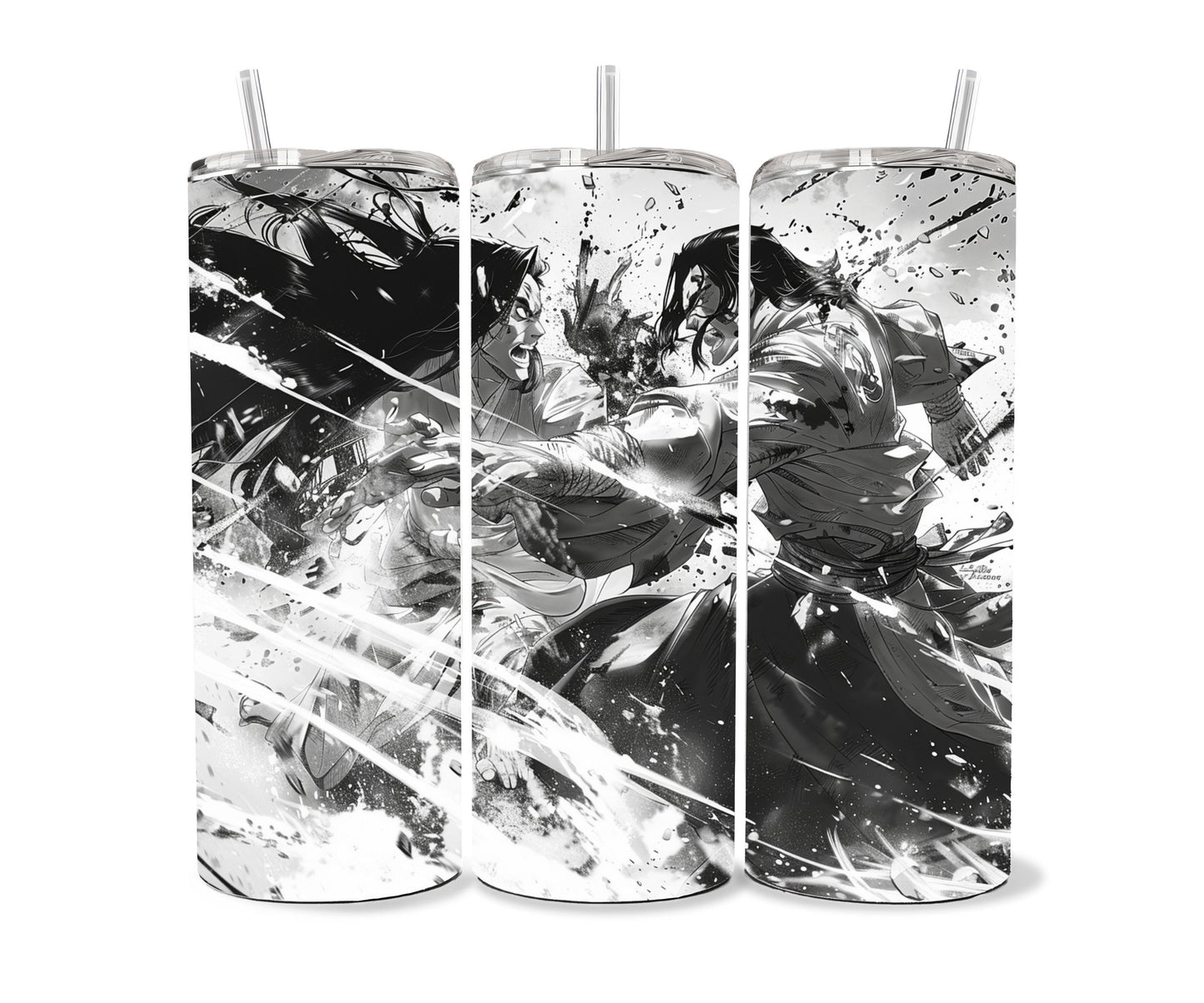 Manga Tumbler Wrap 20oz Skinny Tumbler PNG , Colorful Museum Quality Japanese Style Cute Manga Art Design Tumbler Wraps-HY