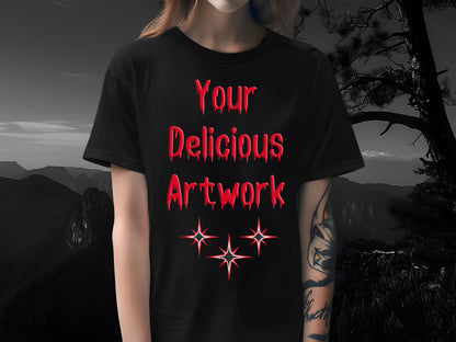 Scary Halloween Black Bella Canvas 3001 T-Shirt Mockup Unisex for Etsy & Amazon + Revolutionary Social Media Marketing Kit, Ten Images