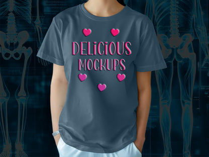 Deep Teal Orthopedic Nurse Bella Canvas T-Shirt Mockup for Etsy, Amazon + Revolutionary Social Media Marketing Kit, Ten Ortho Mockups Images